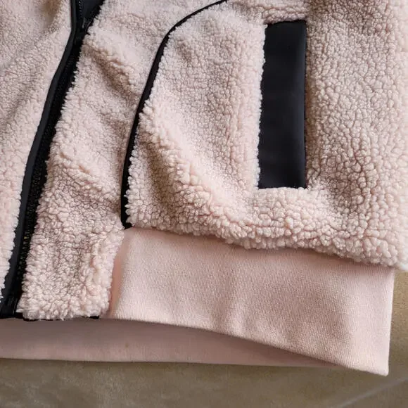 Moose Knuckle Sherpa Jacket Hoodie 3XL XXXL Light Pink Authenicated - Picture 5 of 9